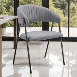 tectake Bedano Set of 4 Grey Dining Chair - Wilko