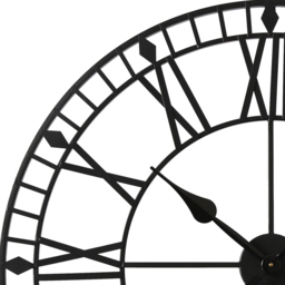 EOS Black Skeleton Wall Clock with Roman Numerals 80cm - Size: 80 x 80 x 2cm - Home Garden Direct - Wilko - thumbnail 5