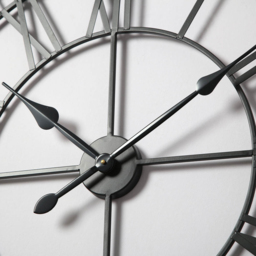 EOS Black Skeleton Wall Clock with Roman Numerals 80cm - Size: 80 x 80 x 2cm - Home Garden Direct - Wilko - thumbnail 6