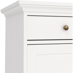 Florence 3 Door 3 Drawer White Sideboard - Size: 91.66 x 147.7 x 46.1cm - Furniture To Go - Wilko - thumbnail 6