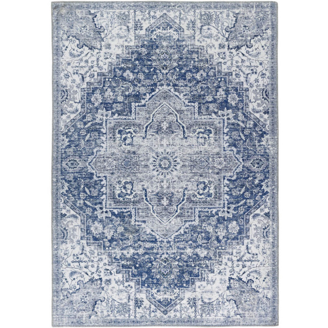 Origins My Washable Garda Rug 120 x 170cm - Blue - Origins Rugs - Wilko - image 1