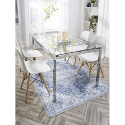 Origins My Washable Garda Rug 120 x 170cm - Blue - Origins Rugs - Wilko - thumbnail 3