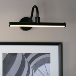 Lighting Collection LED Black Rechargeable Picture Wall Lamp - Size: 18 x 28 x 17cm - Wilko - thumbnail 3