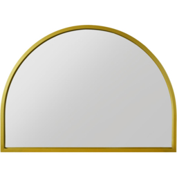 MirrorOutlet The Arcus Gold Framed Arched Garden Wall Mirror 125 x 90cm - Size: 125 x 90 x 3cm - Wilko