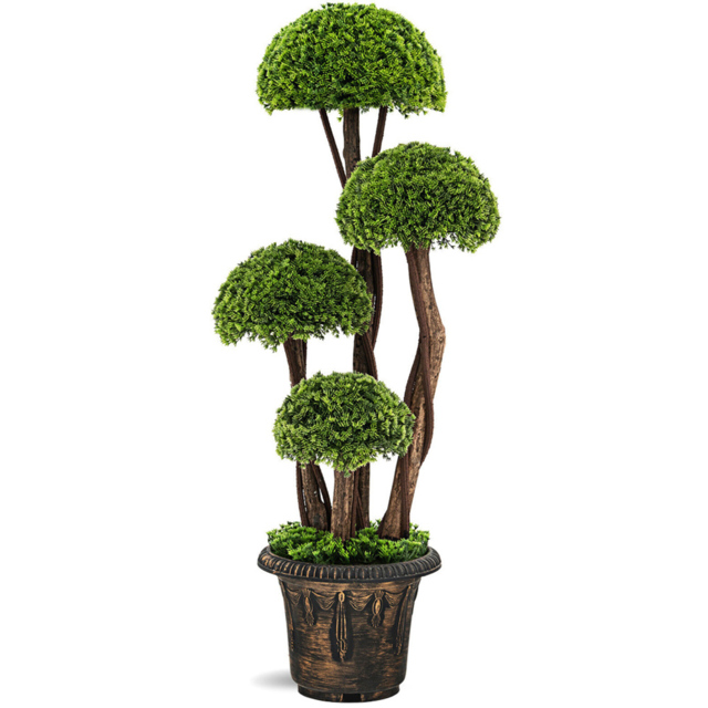 Costway Artificial Cypress Tree In Pot 3ft - Size: 94 x 33 x 31cm - Multi - Wilko - image 1