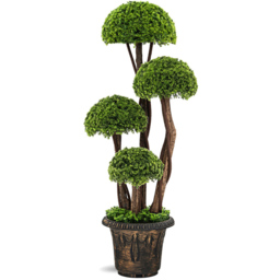 Costway Artificial Cypress Tree In Pot 3ft - Size: 94 x 33 x 31cm - Multi - Wilko