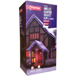 Premier ClusterBrights 480 Multicolour LED Multi-Function Green Cluster Light 6.2m - Size: 5 x 620 x 5cm - Multi Coloured - Wilko - thumbnail 3