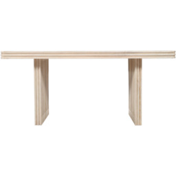 Brooklyn Hudson 6 Seater Carved Mango Wood Dining Table - Brown - Wilko - thumbnail 5