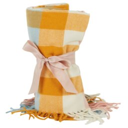 Elia Block Check Throw - Multicolour - Wilko