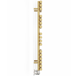 Terma Rolo Towel 2111BTU Brass Heated Towel Rail 1085 x 520mm - Size: 108.5 x 52 x 12.7cm - Gold - Wilko - thumbnail 5