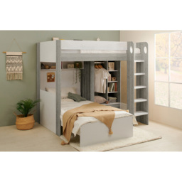 Flair Hampton White and Grey L Shape Bunk Bed - Size: Single - Wilko - thumbnail 7