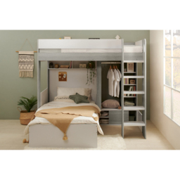 Flair Hampton White and Grey L Shape Bunk Bed - Size: Single - Wilko - thumbnail 5