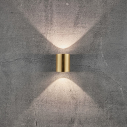 Nordlux Canto 2 Brass Wall Light - Size: 10.4 x 8.7 x 10.4cm - Gold - Wilko - thumbnail 3