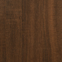 vidaXL 3 Shelf Brown Oak Bookcase - Size: 96 x 80 x 24cm - Wilko - thumbnail 7