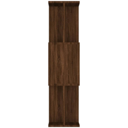 vidaXL 3 Shelf Brown Oak Bookcase - Size: 96 x 80 x 24cm - Wilko - thumbnail 6