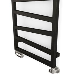 Terma Zig Zag Heban Black Heated Towel Rail 1070 x 500mm - Size: 107 x 50 x 7.2cm - Wilko - thumbnail 6