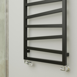 Terma Zig Zag Heban Black Heated Towel Rail 1070 x 500mm - Size: 107 x 50 x 7.2cm - Wilko - thumbnail 7