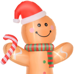 Everglow LED Inflatable Gingerbread Man Decoration 7.8ft - Brown - Wilko - thumbnail 4