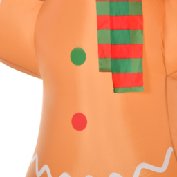 Everglow LED Inflatable Gingerbread Man Decoration 7.8ft - Brown - Wilko - thumbnail 6
