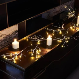 Marco Paul LED Twig Garland 189cm - Size: 53 x 20 x 6cm - Brown - Wilko - thumbnail 4