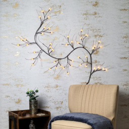 Marco Paul LED Twig Garland 189cm - Size: 53 x 20 x 6cm - Brown - Wilko - thumbnail 5