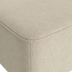 Living and Home Beige Tofu Shaped Footstool - Size: 25.7 x 57 x 28cm - White - Wilko - thumbnail 6