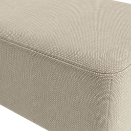 Living and Home Beige Tofu Shaped Footstool - Size: 25.7 x 57 x 28cm - White - Wilko - thumbnail 7