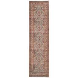 Kukoon Beige Neutral Terracotta Vintage Distressed Rug 300 x 80cm - Orange - Wilko