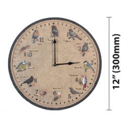 St Helens Garden Birds Round Garden Clock 30cm - Wilko - thumbnail 5