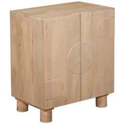 IH Design Ajmer 2 Door Solid Wood Sideboard - Size: 74 x 63 x 40cm - Brown - Wilko - thumbnail 4