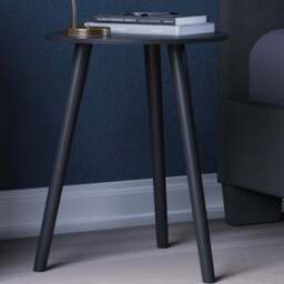 VIDA DESIGNS Black Round Side Table - Wilko - thumbnail 1
