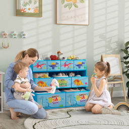 AIYAPLAY 3 Tier Blue Toy Organiser Shelf - Size: 70 x 30 x 93cm - Wilko - thumbnail 6