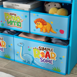 AIYAPLAY 3 Tier Blue Toy Organiser Shelf - Size: 70 x 30 x 93cm - Wilko - thumbnail 4