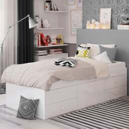 Kudl Single White Captains Cabin Bed - Wilko - thumbnail 1