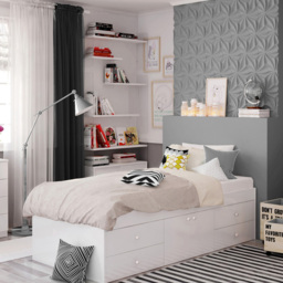 Kudl Single White Captains Cabin Bed - Wilko - thumbnail 5