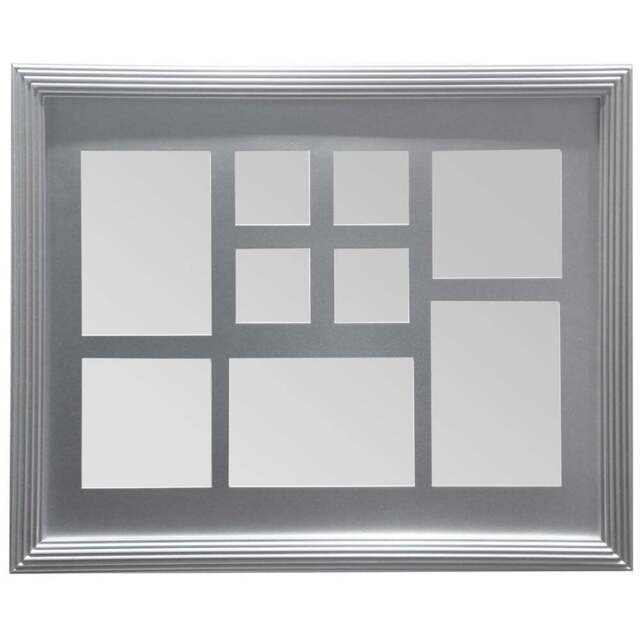 Premier Housewares Silver 9 Photo Multi Photo Frame - Wilko - image 1