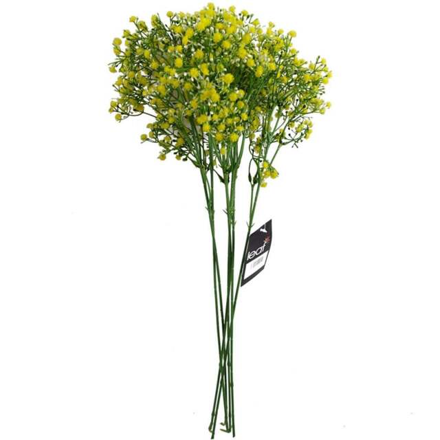 Leaf Yellow Gypsophila Artificial Stem 55cm 6 Pack - Size: 55 x 10 x 10cm - Wilko - image 1
