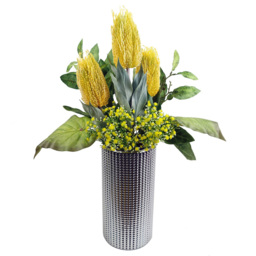 Leaf Yellow Gypsophila Artificial Stem 55cm 6 Pack - Size: 55 x 10 x 10cm - Wilko - thumbnail 5