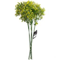 Leaf Yellow Gypsophila Artificial Stem 55cm 6 Pack - Size: 55 x 10 x 10cm - Wilko - thumbnail 1