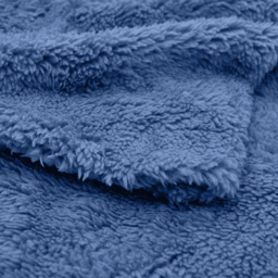Velosso Double French Blue Teddy Fleece Duvet Set - Wilko - thumbnail 4