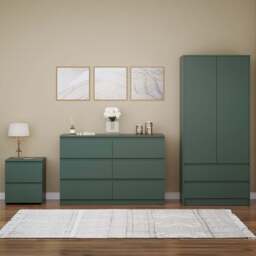 VIDA DESIGNS Denver Green 3 Piece Bedroom Furniture Set - Wilko - thumbnail 1