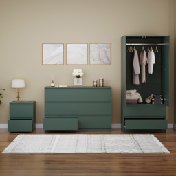 VIDA DESIGNS Denver Green 3 Piece Bedroom Furniture Set - Wilko - thumbnail 6