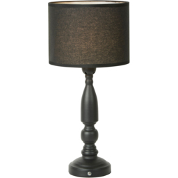 Lighting Collection Spindle Black Rechargeable LED Table Lamp - Size: 35.5 x 13.5 x 13.5cm - Wilko - thumbnail 4