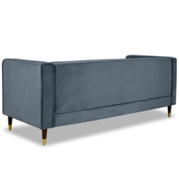 Home Detail Thomas 3 Seater Grey Velvet Sofa - Wilko - thumbnail 5