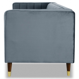 Home Detail Thomas 3 Seater Grey Velvet Sofa - Wilko - thumbnail 6