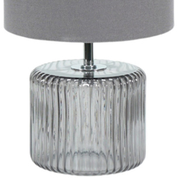 ValueLights Betty Grey Shade Smoked Tinted Glass LED Table Lamp - Wilko - thumbnail 3