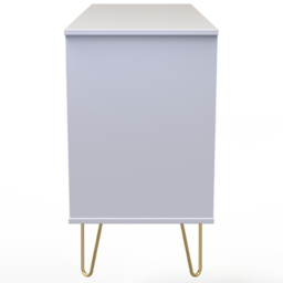 Crowndale Cube 6 Drawer Matt Indigo and White Chest of Drawers Ready Assembled - Blue - Wilko - thumbnail 5