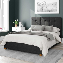 Aspire Hepburn Single Ebony Malham Weave Ottoman Bed - Brown - Aspire Beds - Wilko - thumbnail 1