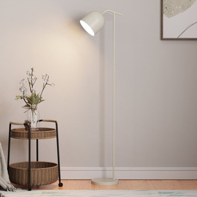 Tia Floor Lamp Black or Cream - Wilko - image 1