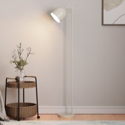 Tia Floor Lamp Black or Cream - Wilko - thumbnail 1